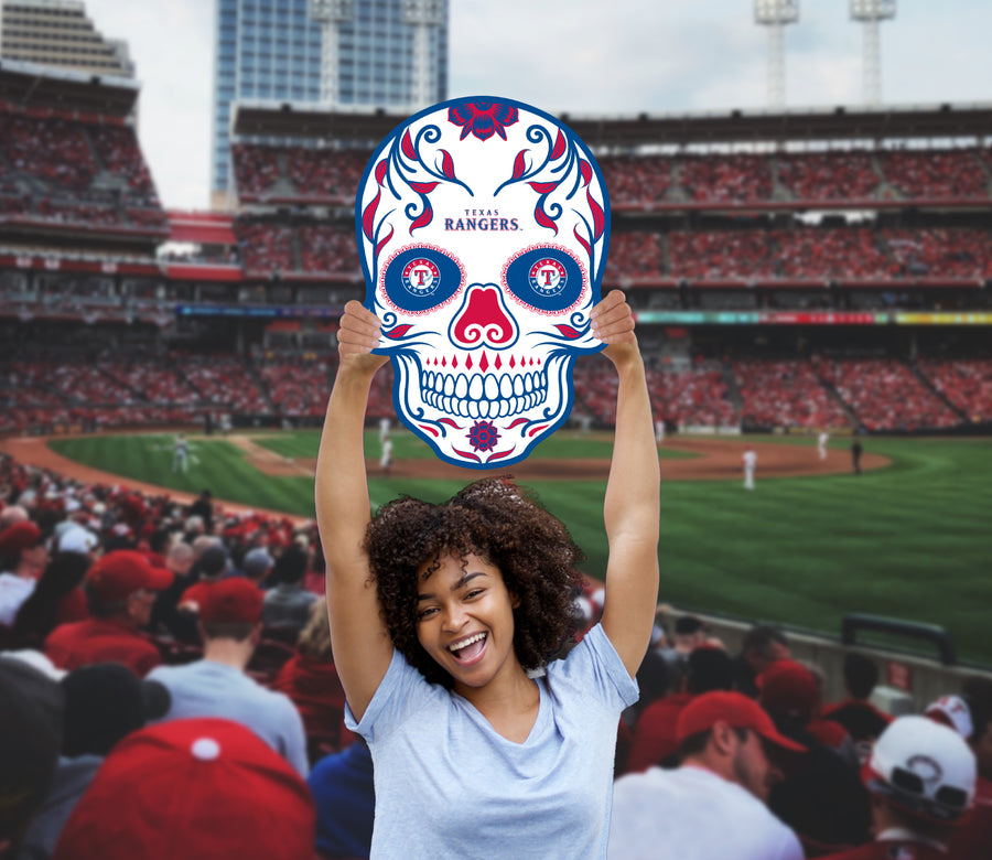 Skull Logo - Big Head - Official MLB - Texas Rangers - Foam Core Cutout