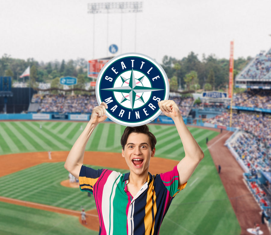 Logo - Big Head - Official MLB - Seattle Mariners - Foam Core Cutout
