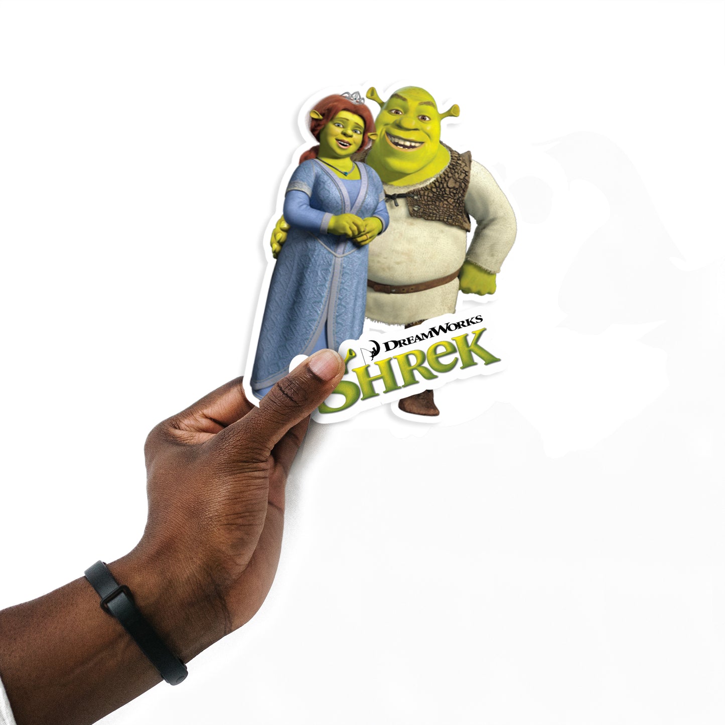 Sheet of 5 -Shrek:  Shrek & Fiona Minis        - Officially Licensed NBC Universal Removable    Adhesive Decal
