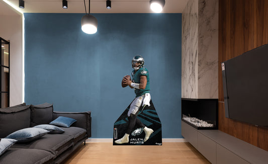 Philadelphia Eagles: Jalen Hurts   Life-Size   Foam Core Cutout  - Officially Licensed NFL    Stand Out