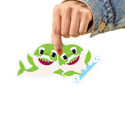 Baby Shark: Grandpa Shark Minis        - Officially Licensed Nickelodeon Removable     Adhesive Decal