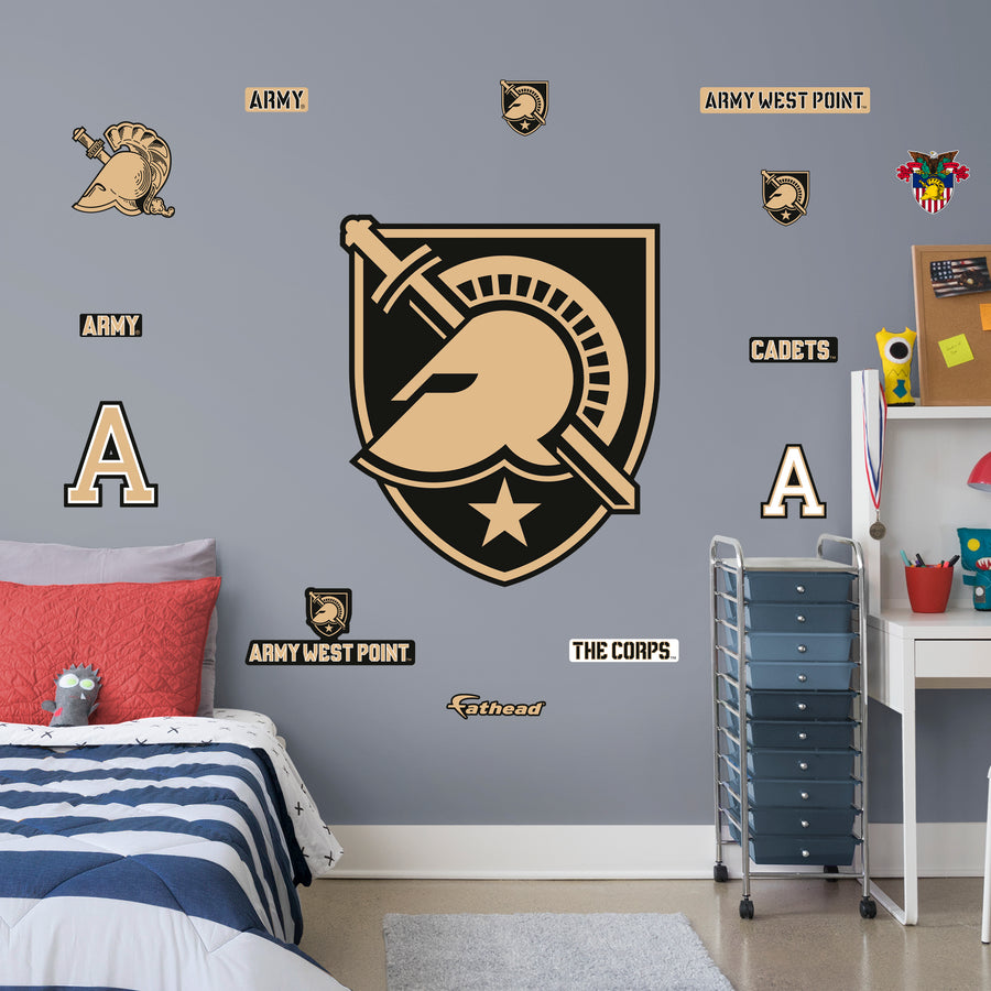 Army Black Knights - RealBig Logo Collection - Official NCAA - Reusable Vinyl Wall Decals #2