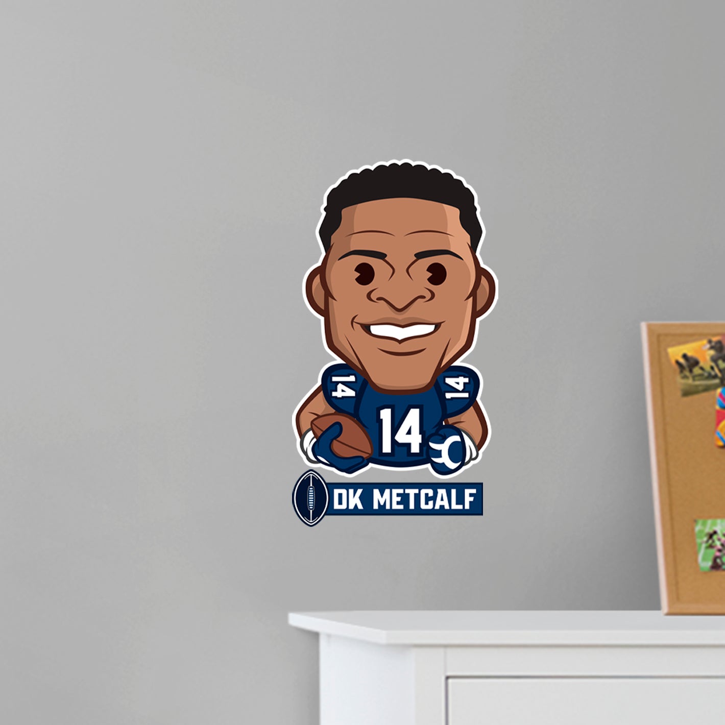 DK Metcalf Sticker for Sale by xhill33