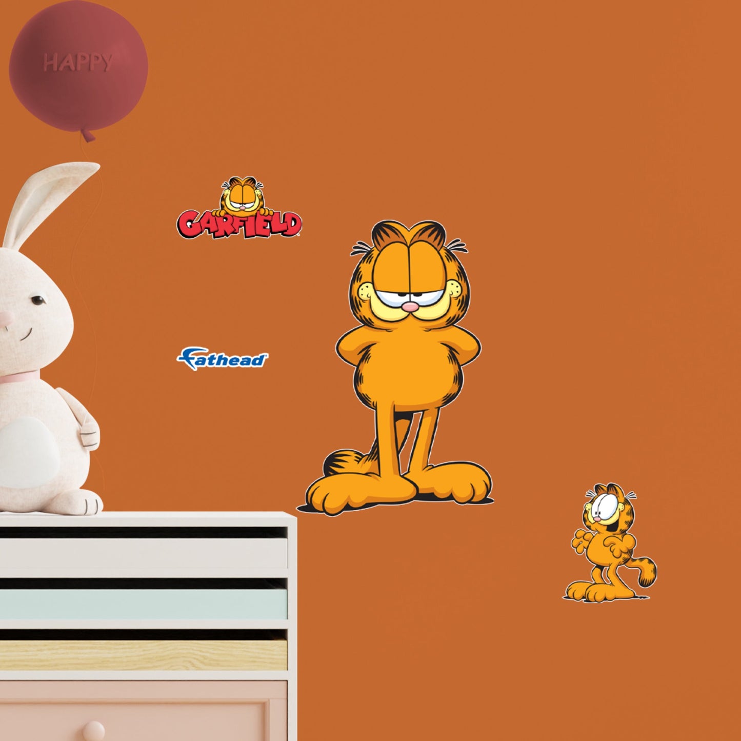 Garfield: Garfield RealBig - Officially Licensed Nickelodeon Removable Adhesive Decal