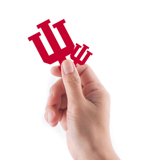 Sheet of 5 -Indiana Hoosiers: Indiana Hoosiers 2021 Logo Minis        - Officially Licensed NCAA Removable    Adhesive Decal
