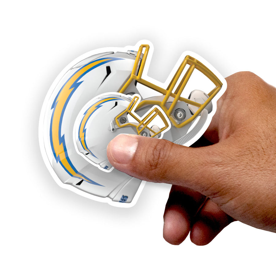 Los Angeles Chargers - 5 Helmet Minis (Mixed Sizes) - Official NFL - Reusable Vinyl Decals