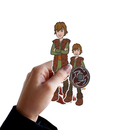 Sheet of 5 -How To Train Your Dragon: Hiccup Minis        - Officially Licensed NBC Universal Removable    Adhesive Decal