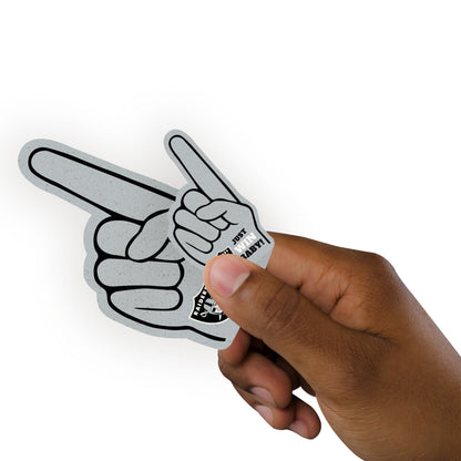 Las Vegas Raiders:  2021 Foam Finger MINIS        - Officially Licensed NFL Removable     Adhesive Decal