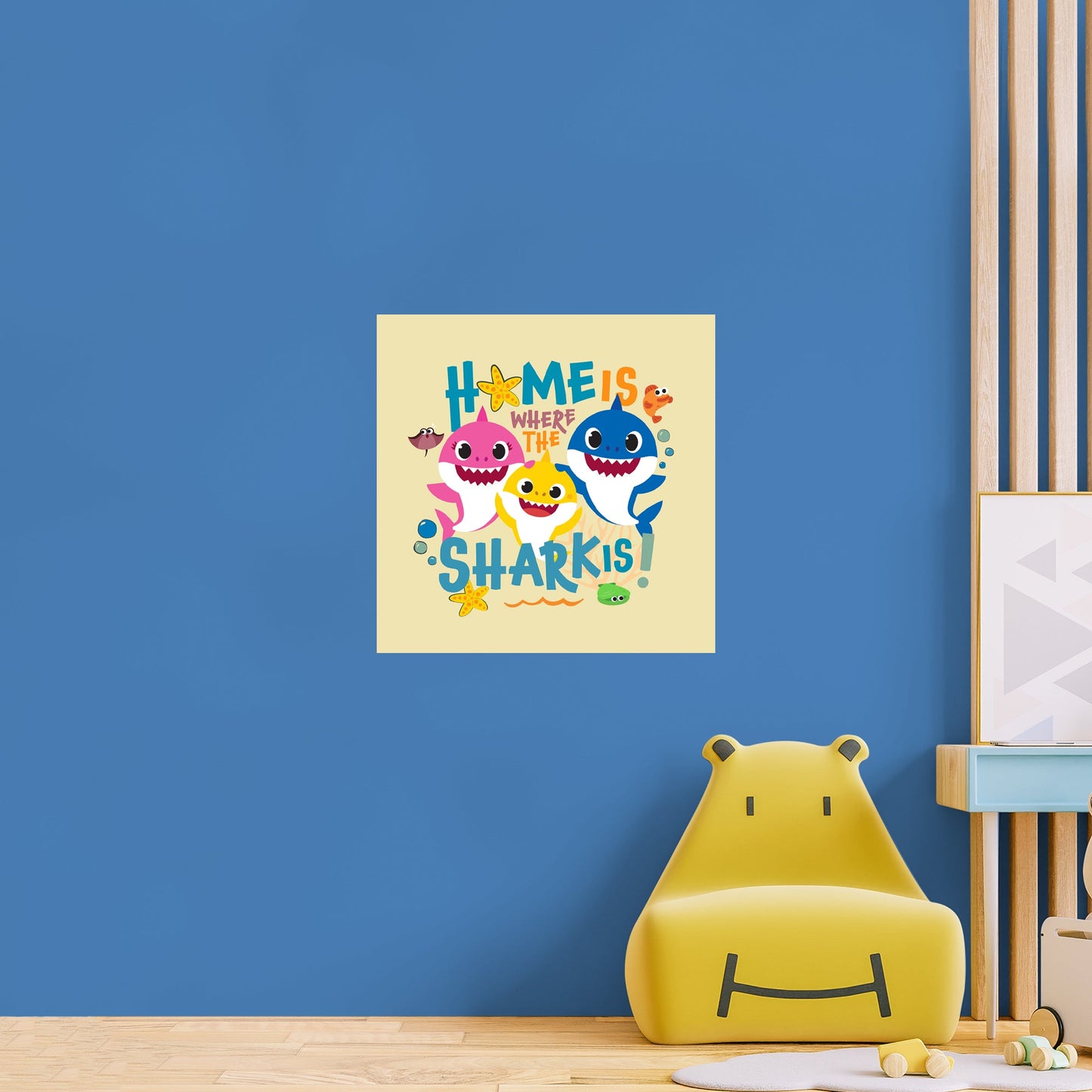 Baby Shark: Home Poster - Officially Licensed Nickelodeon Removable Adhesive Decal