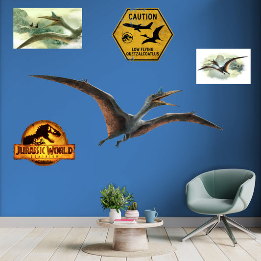 Jurassic World Dominion: Quetzalcoatlus RealBig        - Officially Licensed NBC Universal Removable     Adhesive Decal