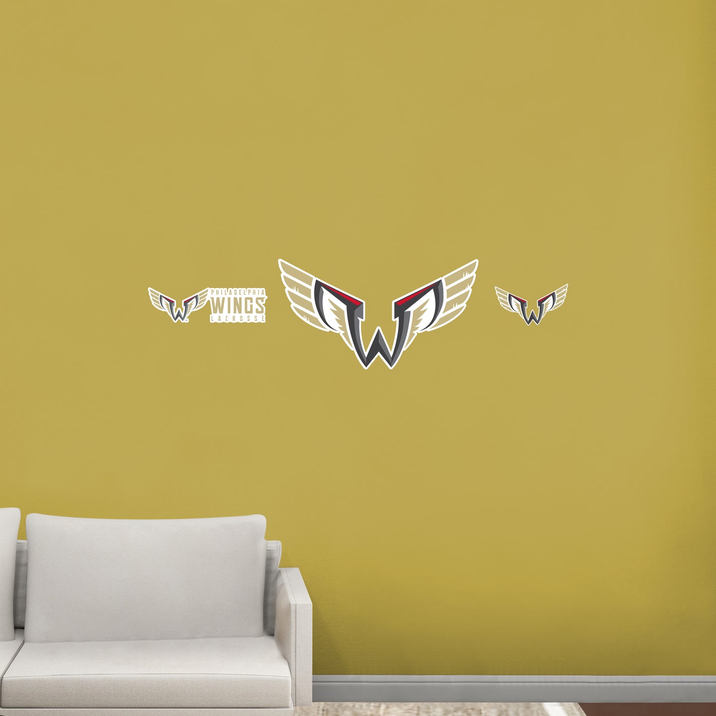 Philadelphia Wings:   Logo        - Officially Licensed NLL Removable     Adhesive Decal