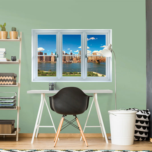 Instant Window: New York Skyline - Removable Wall Graphic