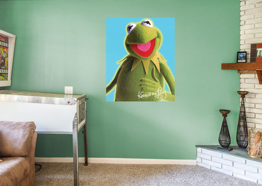 The Muppets: Kermit Mural        - Officially Licensed Disney Removable Wall   Adhesive Decal