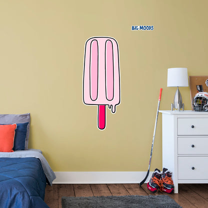 Popsicle (Pink)        - Officially Licensed Big Moods Removable     Adhesive Decal