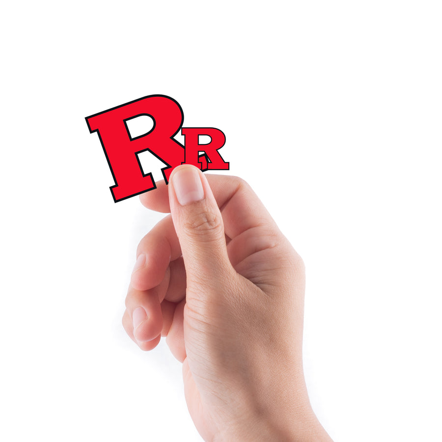Rutgers Scarlet Knights - 5 Logo Minis (Mixed Sizes) - Official NCAA - Reusable Vinyl Decals