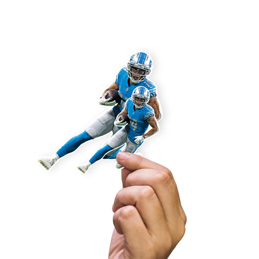 Detroit Lions: Amon-Ra St. Brown  Minis        - Officially Licensed NFL Removable     Adhesive Decal