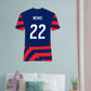 Kristie Mewis Jersey Graphic Icon - Officially Licensed USWNT Removable Adhesive Decal