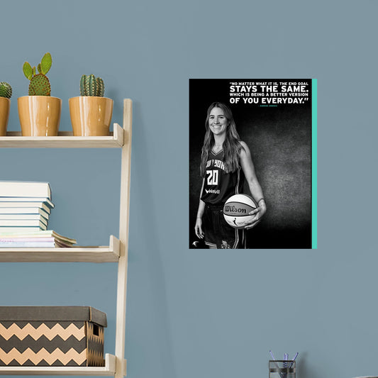 New York Liberty: Sabrina Ionescu  Inspirational Poster        - Officially Licensed WNBA Removable     Adhesive Decal