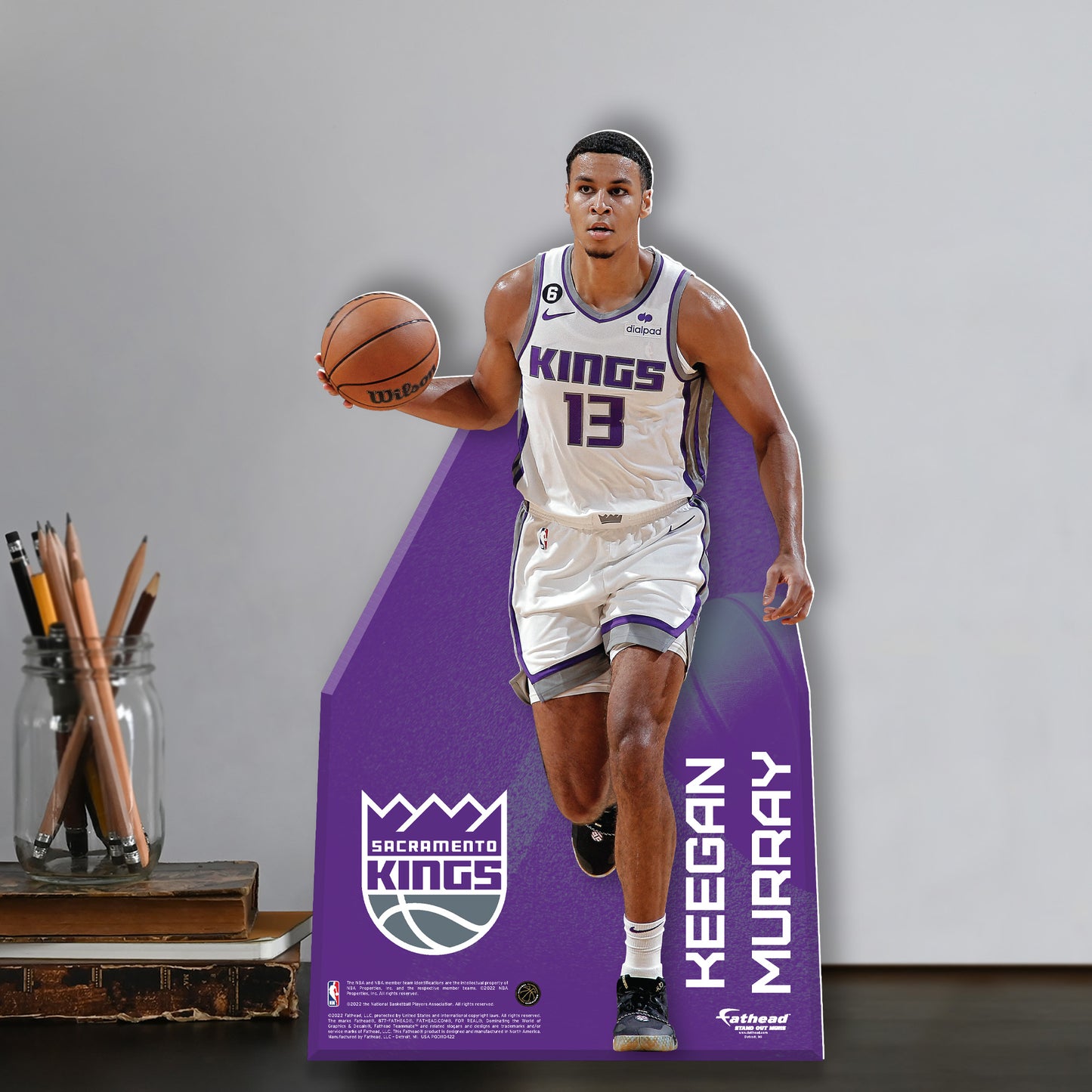 Sacramento Kings: Keegan Murray 2022  Mini   Cardstock Cutout  - Officially Licensed NBA    Stand Out