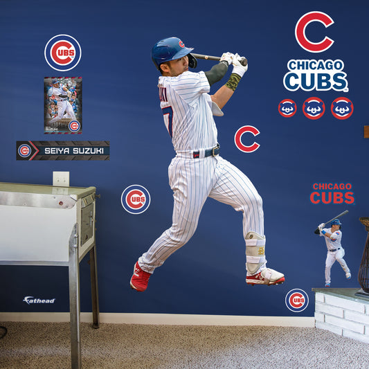 Chicago Cubs: Seiya Suzuki  Home        - Officially Licensed MLB Removable     Adhesive Decal