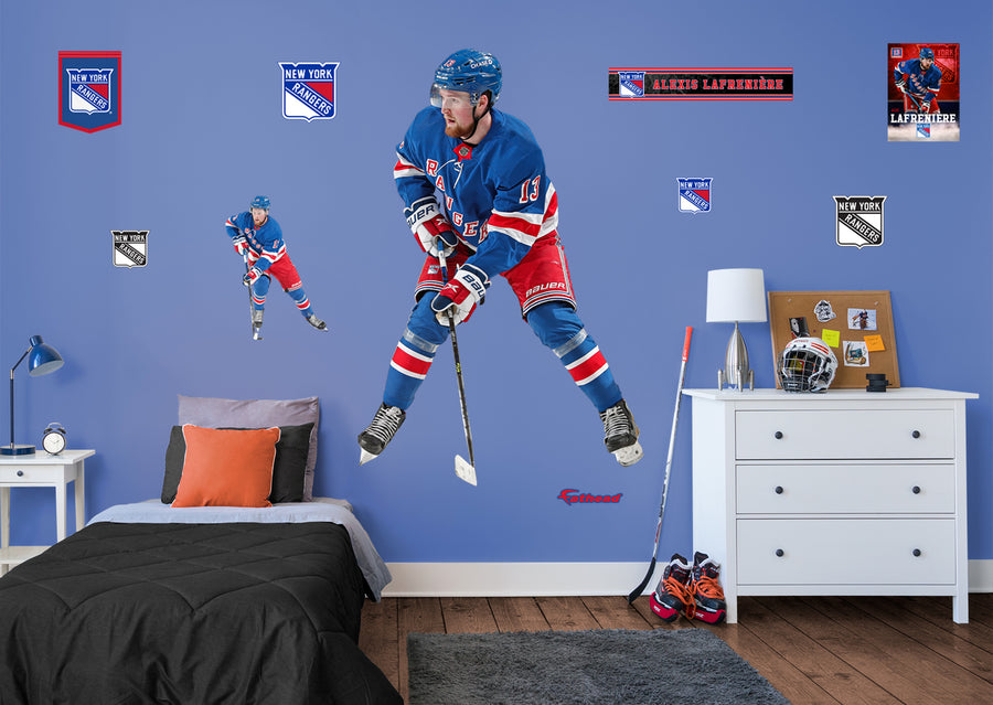 Alexis Lafreniere - RealBig Collection - Official NHL - New York Rangers - Reusable Vinyl Wall Decals