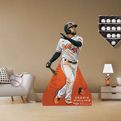 Baltimore Orioles: Cedric Mullins 2022  Life-Size   Foam Core Cutout  - Officially Licensed MLB    Stand Out