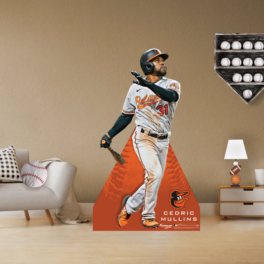 Baltimore Orioles: Cedric Mullins   Life-Size   Foam Core Cutout  - Officially Licensed MLB    Stand Out