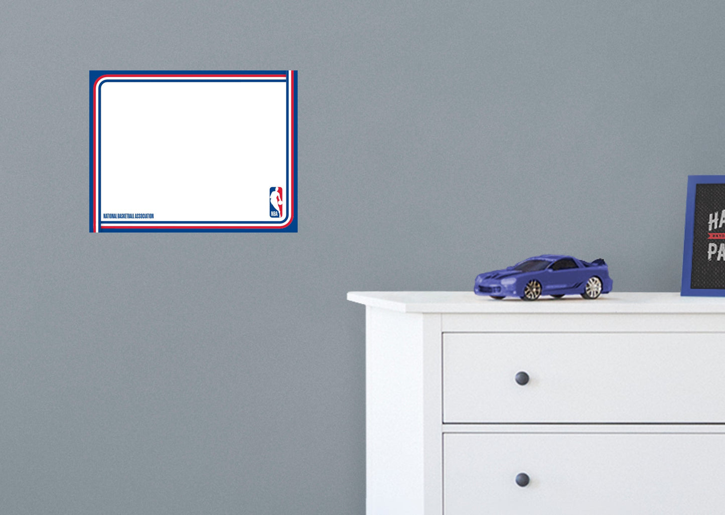 League Branded: Dry Erase Whiteboard - Officially Licensed NBA Removable Adhesive Decal