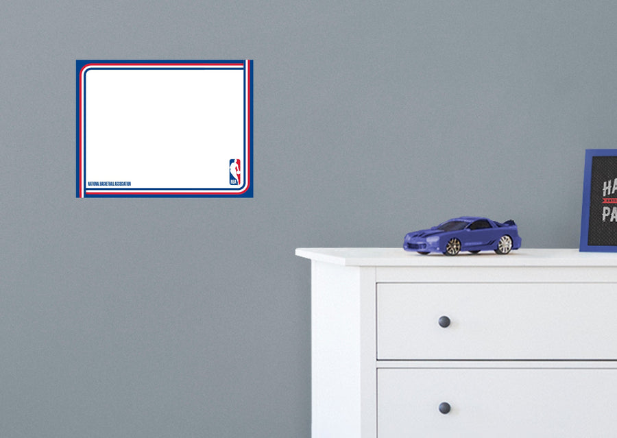League Branded - Dry Erase Whiteboard - Official NBA - Reusable Vinyl Wall Decal