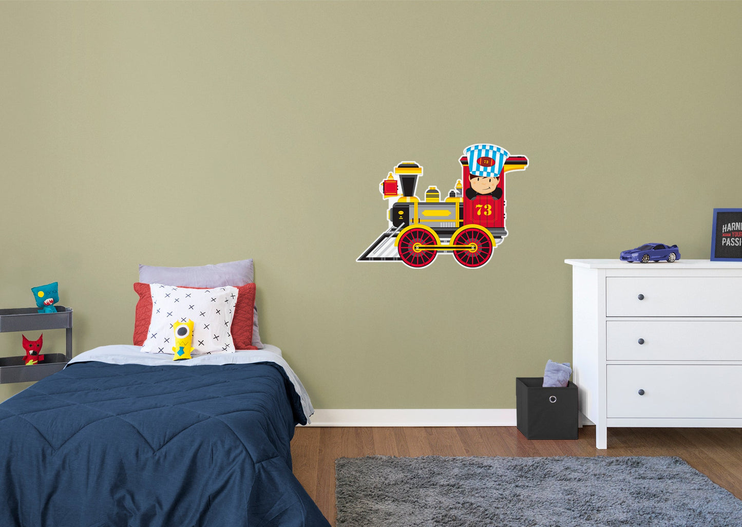 Nursery:  Engine Icon        -   Removable Wall   Adhesive Decal