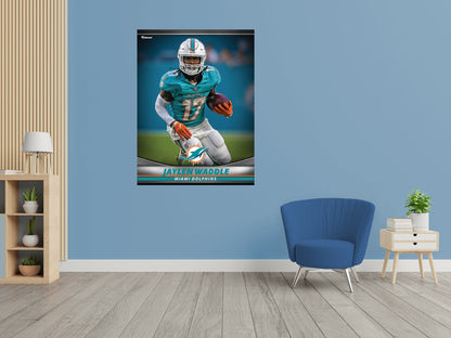 Miami Dolphins: Jaylen Waddle GameStar - Officially Licensed NFL Removable Adhesive Decal