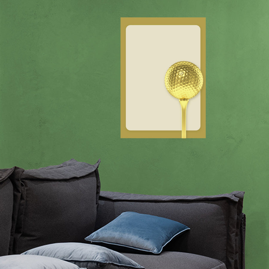 Golf: Golden Dry Erase - Removable Adhesive Decal
