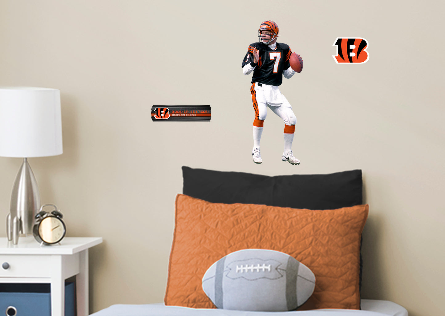 Cincinnati Bengals: Boomer Esiason 2021 Legend        - Officially Licensed NFL Removable Wall   Adhesive Decal