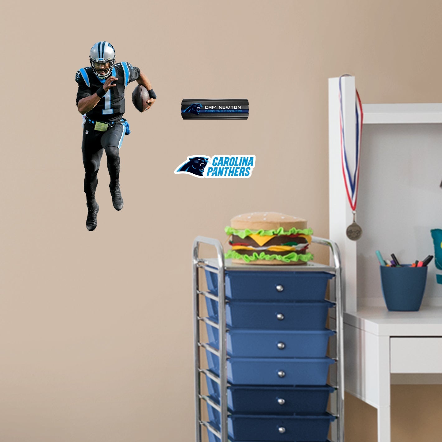 Carolina Panthers: Cam Newton - Officially Licensed NFL Removable Adhesive Decal