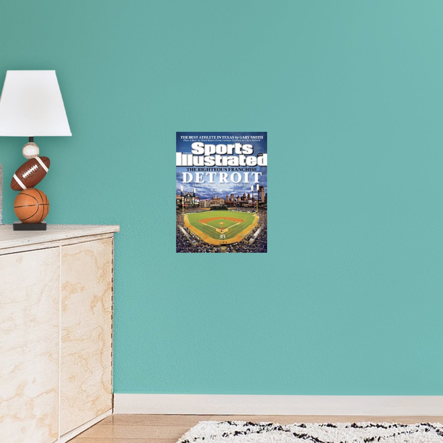 Detroit Tigers: September 2009 Sports Illustrated Cover - Officially Licensed MLB Removable Adhesive Decal
