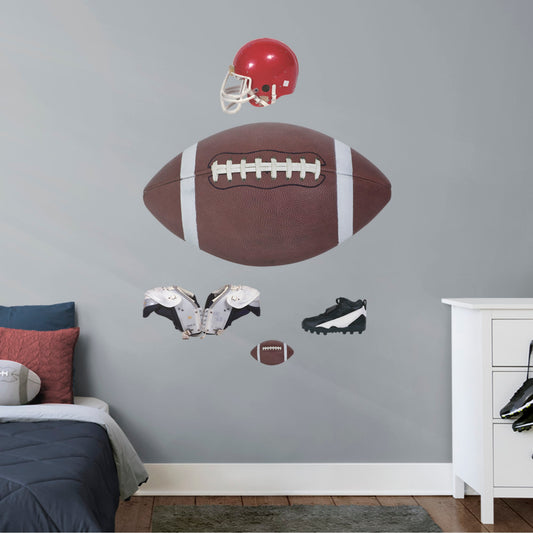 Football: Assorted Graphics - Removable Vinyl Decal