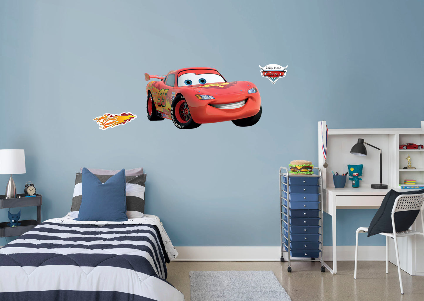 Cars: Lightning McQueen RealBig        - Officially Licensed Disney Removable Wall   Adhesive Decal