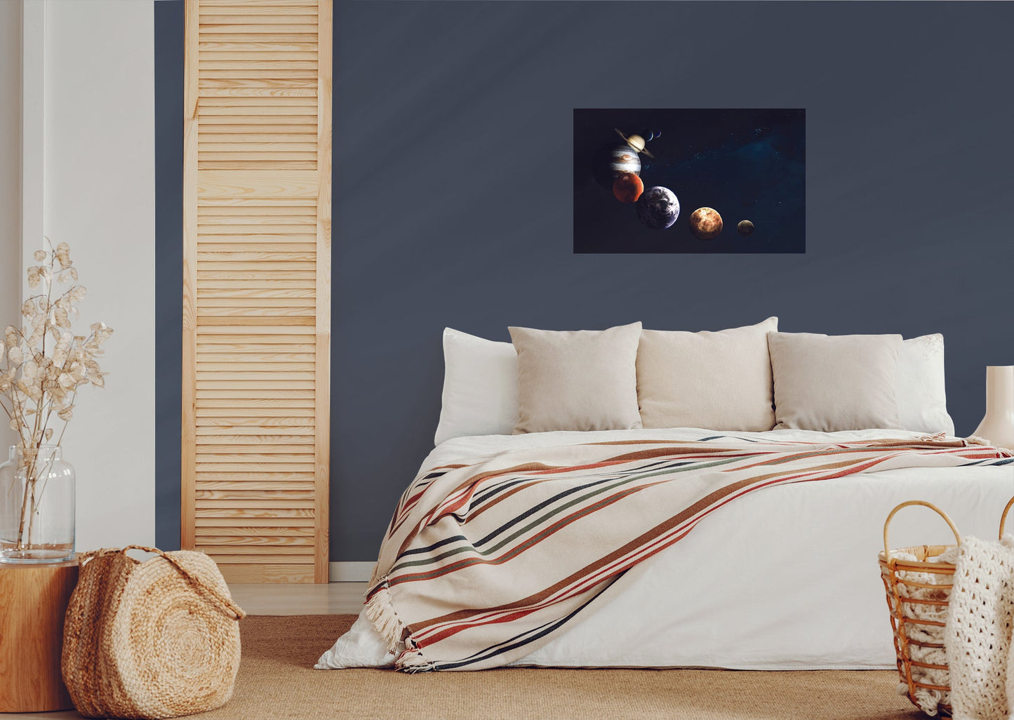 Planets:  Queue Mural        -   Removable     Adhesive Decal