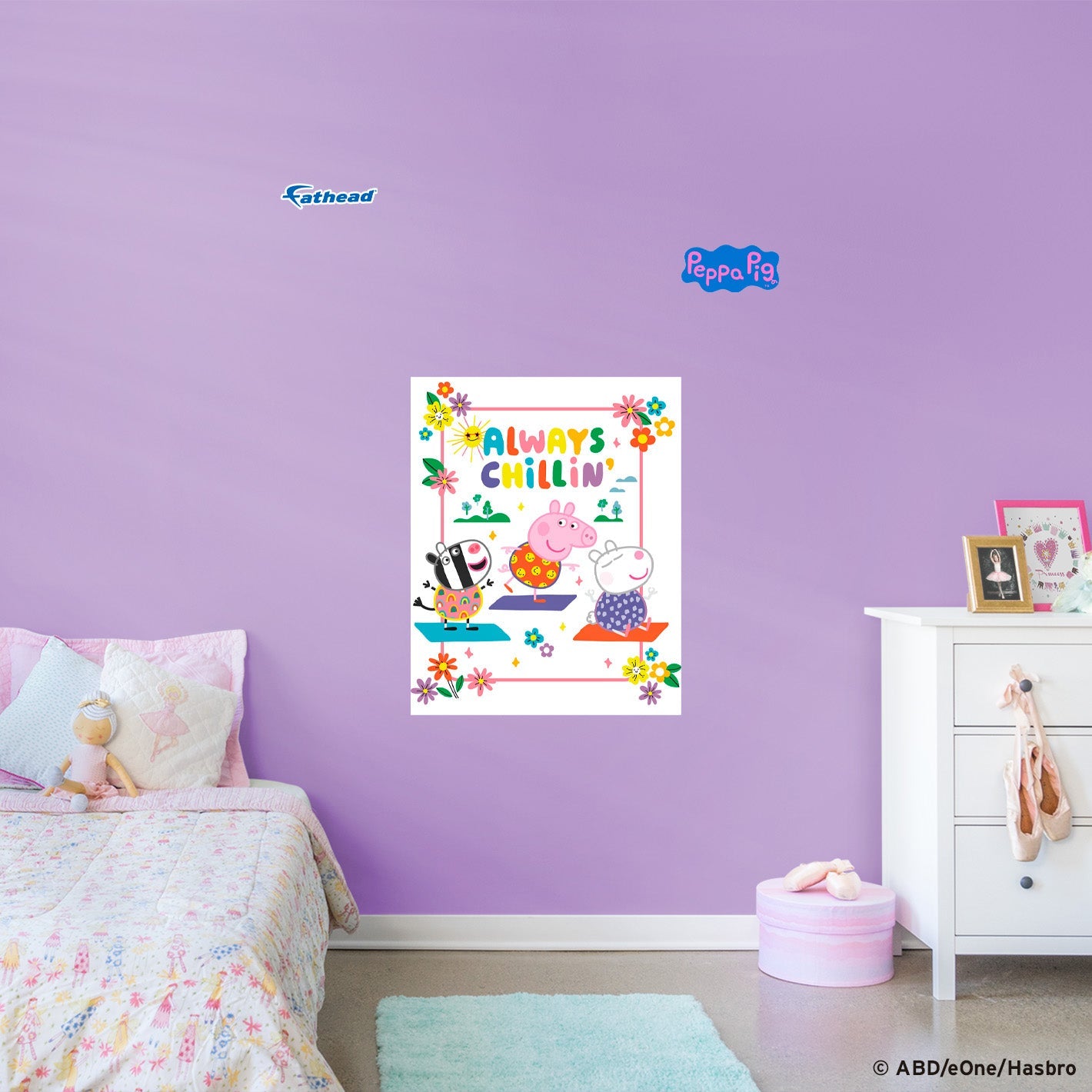 Peppa Pig: Always Chillin' Poster - Officially Licensed Hasbro Removable Adhesive Decal