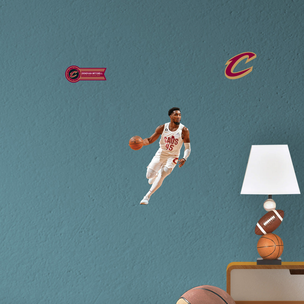 Cleveland Cavaliers: Donovan Mitchell - Officially Licensed NBA Removable Adhesive Decal