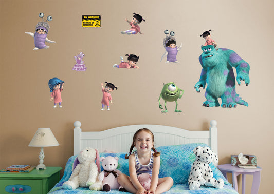 Monsters Inc.:  Boo Collection        - Officially Licensed Disney Removable Wall   Adhesive Decal