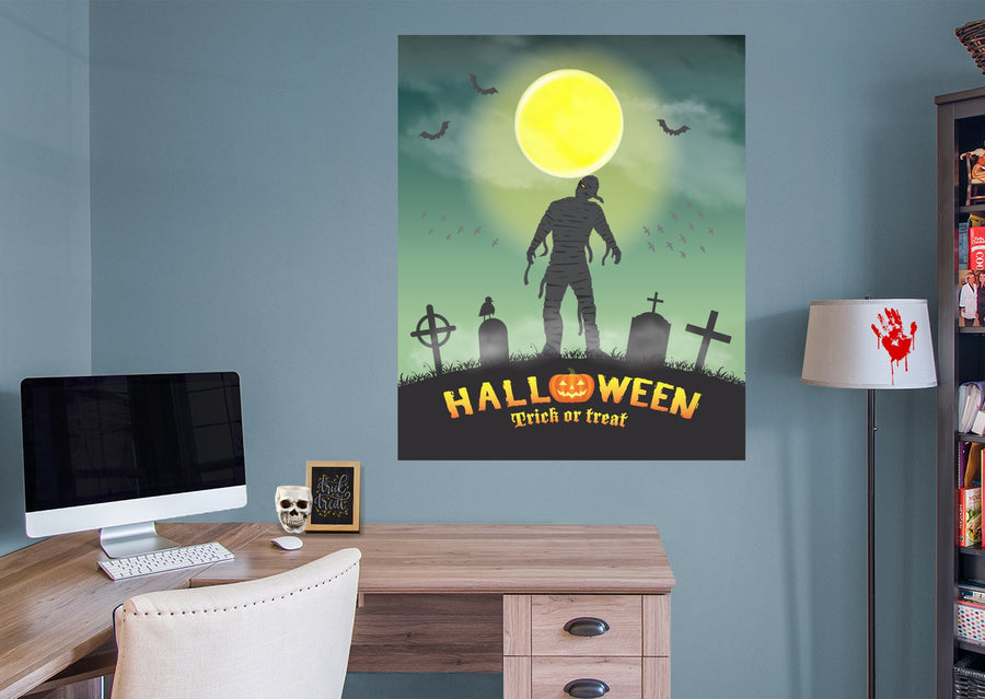Halloween: Mummy Mural        -   Removable Wall   Adhesive Decal