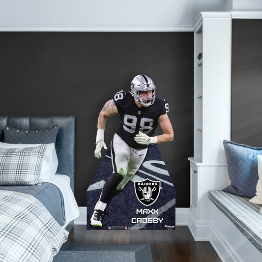 Las Vegas Raiders: Maxx Crosby 2022  Life-Size   Foam Core Cutout  - Officially Licensed NFL    Stand Out