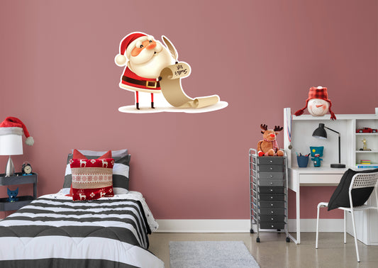 Christmas: Santa's Letter Die-Cut Character - Removable Adhesive Decal