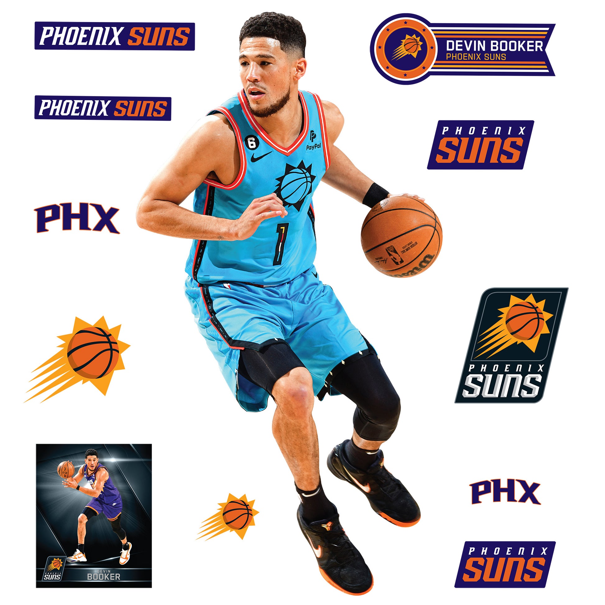Phoenix Suns Jersey Custom Canvas Print Wall Art for Boy Girl Men Women  Basketball Personalized Canvas Art