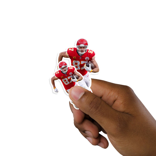 Sheet of 5 -Kansas City Chiefs: Travis Kelce  Player MINIS        - Officially Licensed NFL Removable     Adhesive Decal