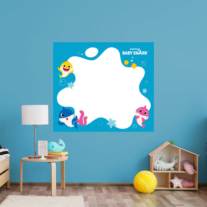 Baby Shark:  Family First Dry Erase        - Officially Licensed Nickelodeon Removable     Adhesive Decal
