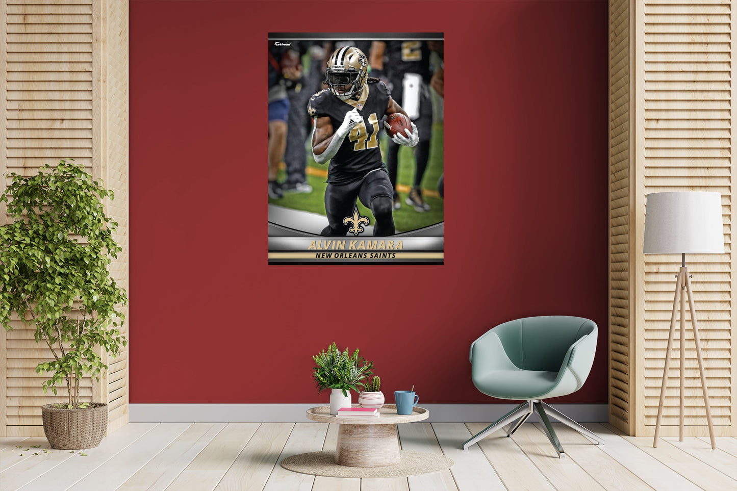 New Orleans Saints: Alvin Kamara  GameStar        - Officially Licensed NFL Removable     Adhesive Decal