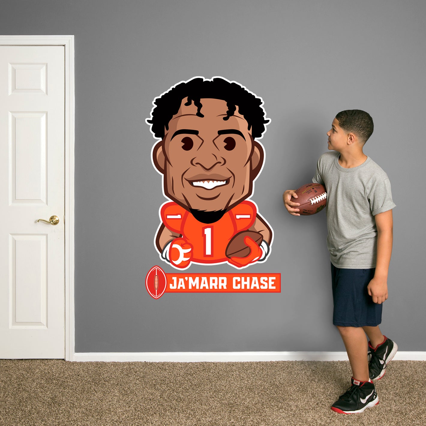 Ja'Marr Chase Graphic Toon Cincinnati Bengals Football Griddy White Tee  Shirt Cartoon