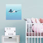 Nursery:  Swimming        -   Removable Wall   Adhesive Decal